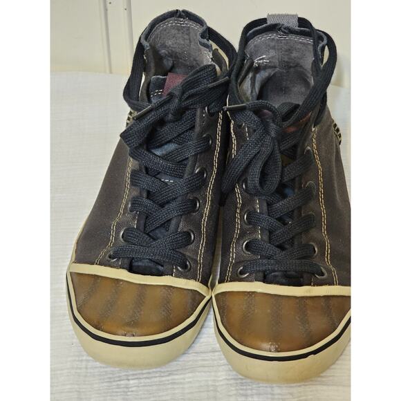 Sorel Sentry coated canvas water resistant cap toe sneaker womens 8 shoes - Picture 6 of 9